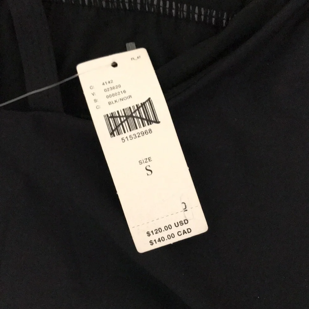 NWT Anthropologie Kaitlyn One piece swim Black S